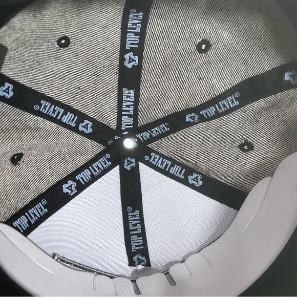 Top Level Bandana Embroidered Cap Print Paisley Snapback - Picture 6 of 6